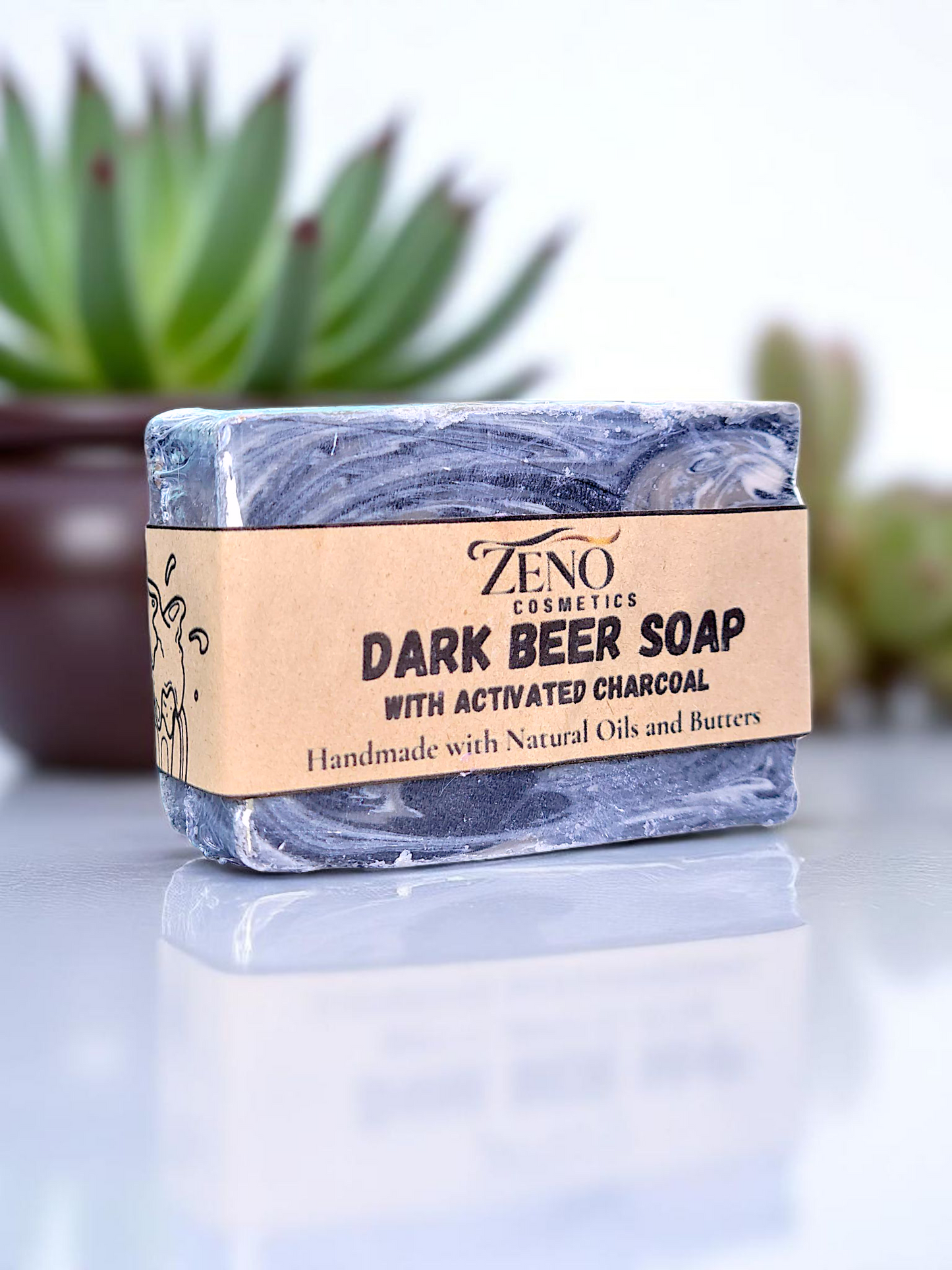 Mini Dark Beer/Charcoal Soap