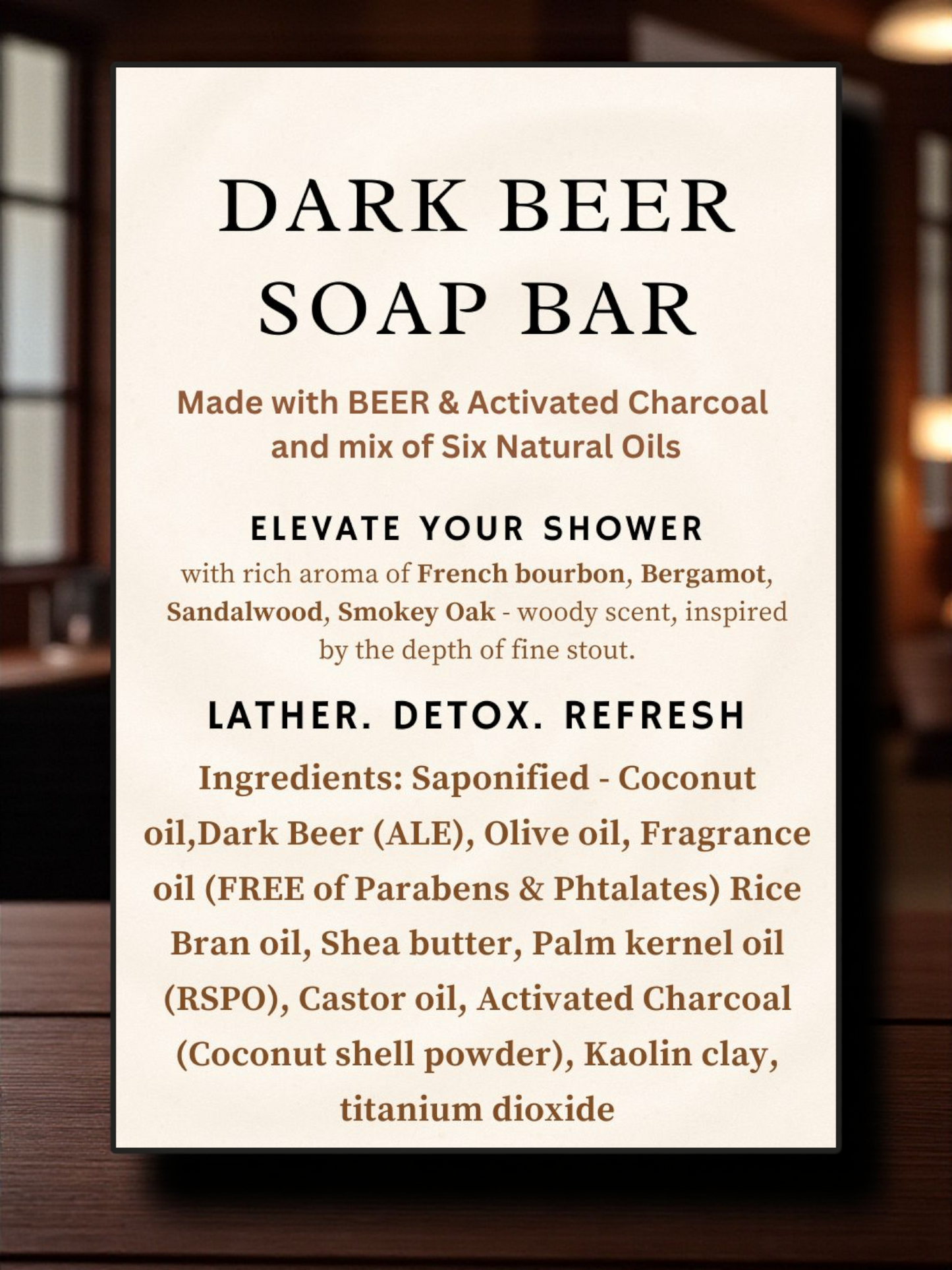 Dark Beer/Charcoal Soap