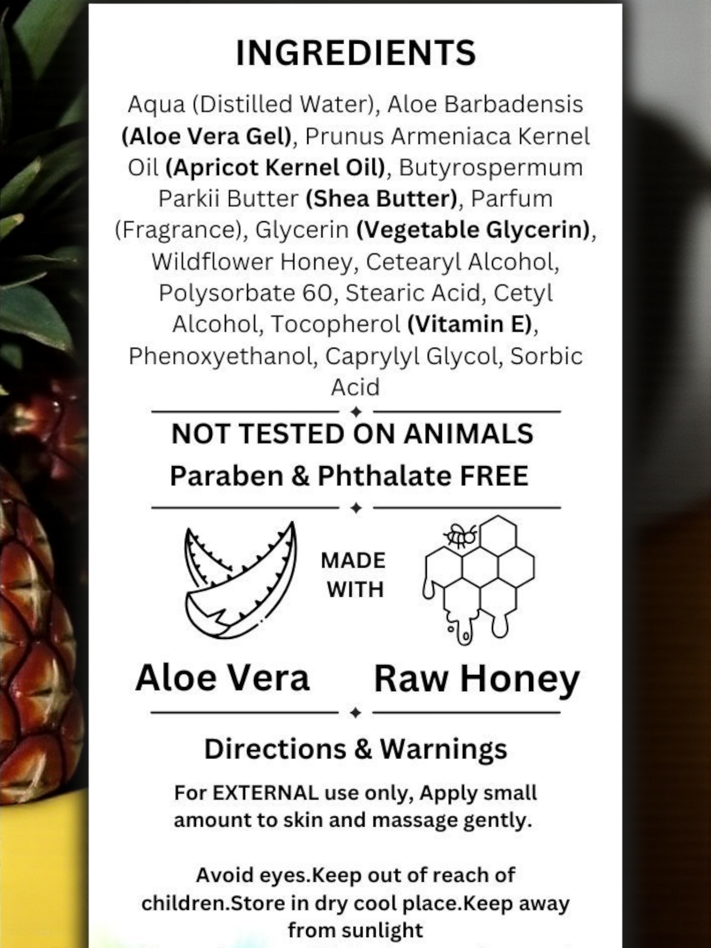 Tropical Pineapple Body Lotion