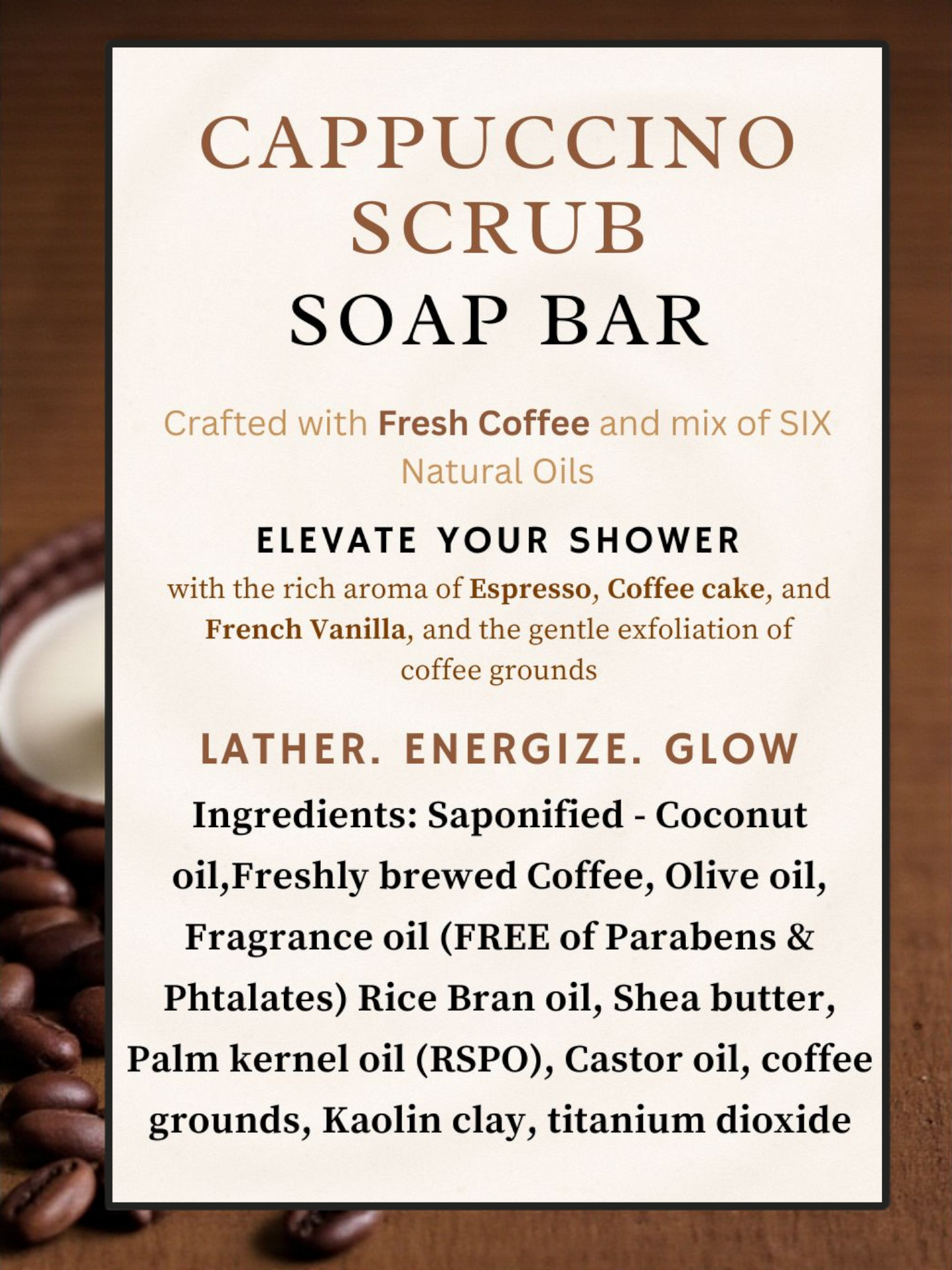 Mini Cappuccino Scrub Soap
