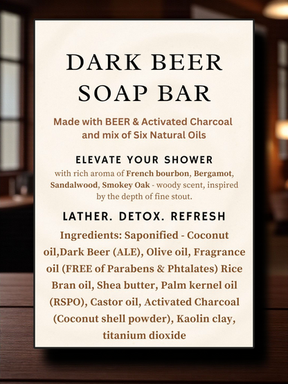 Mini Dark Beer/Charcoal Soap