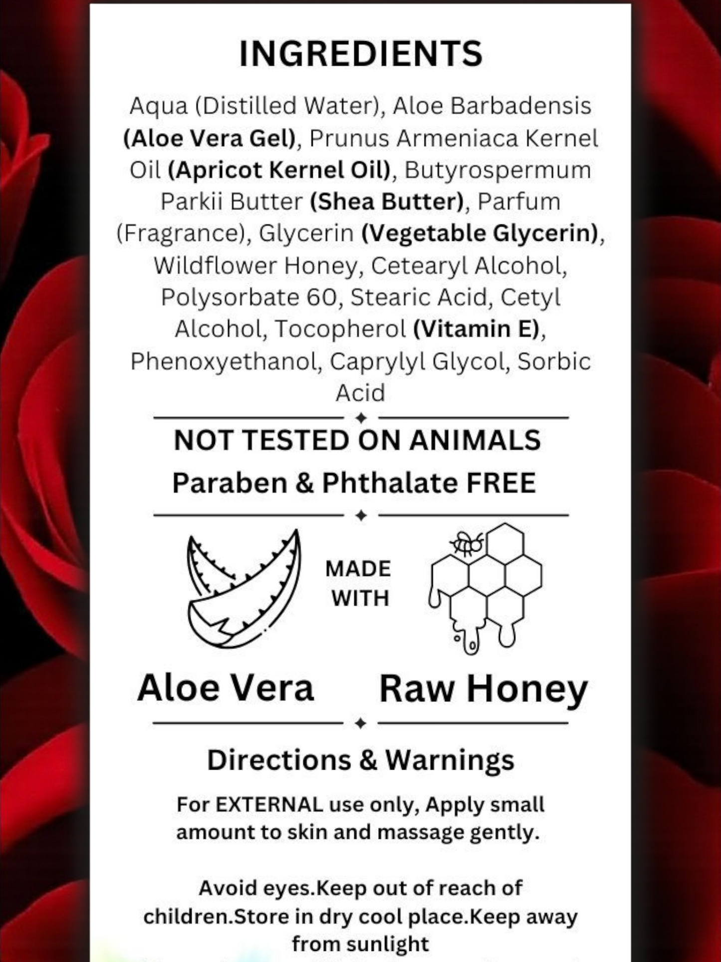 Summer Rose body lotion