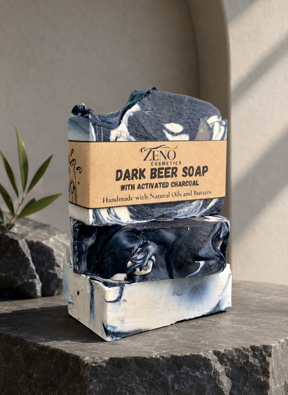 Mini Dark Beer/Charcoal Soap