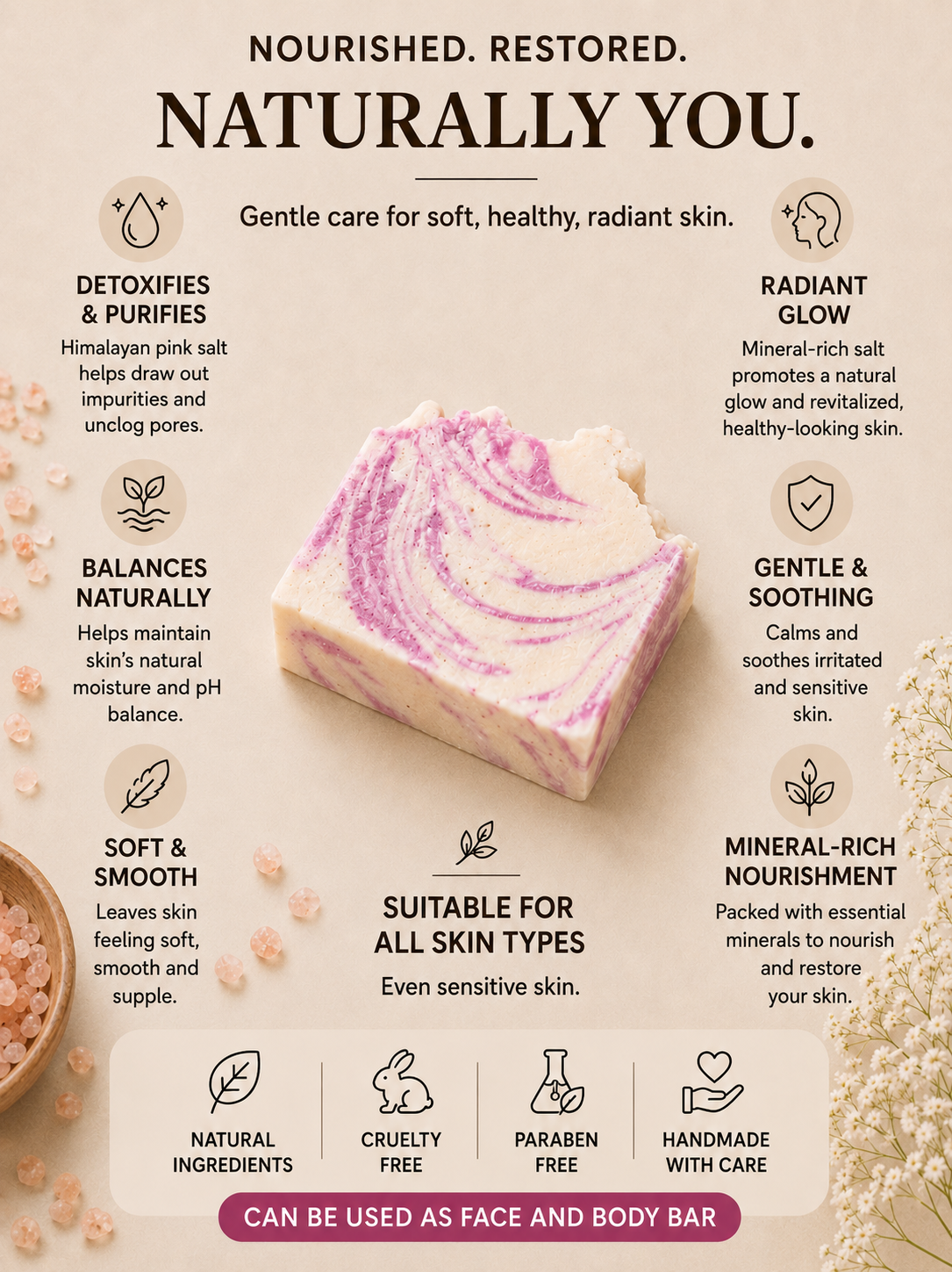 Himalayan Pink Salt soap