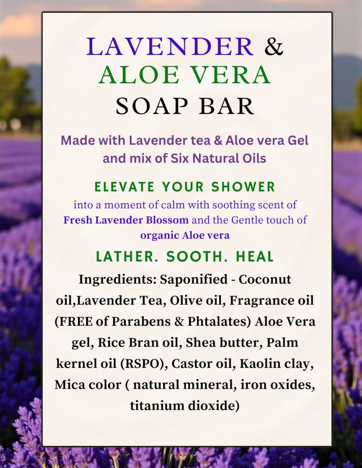 Mini Lavender & Aloe Vera