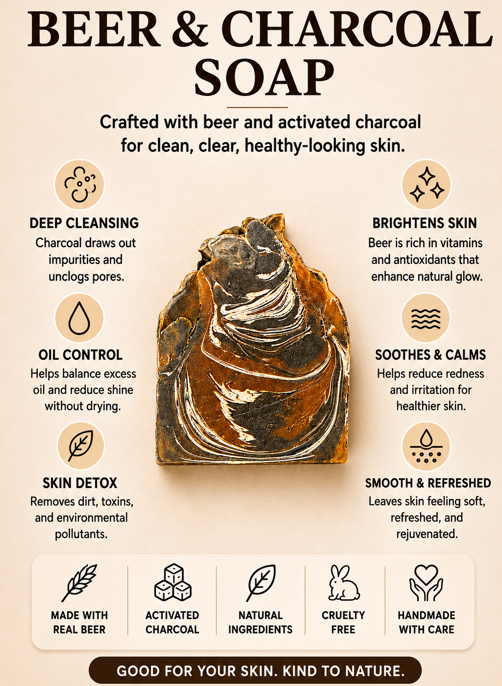 Dark Beer/Charcoal Soap