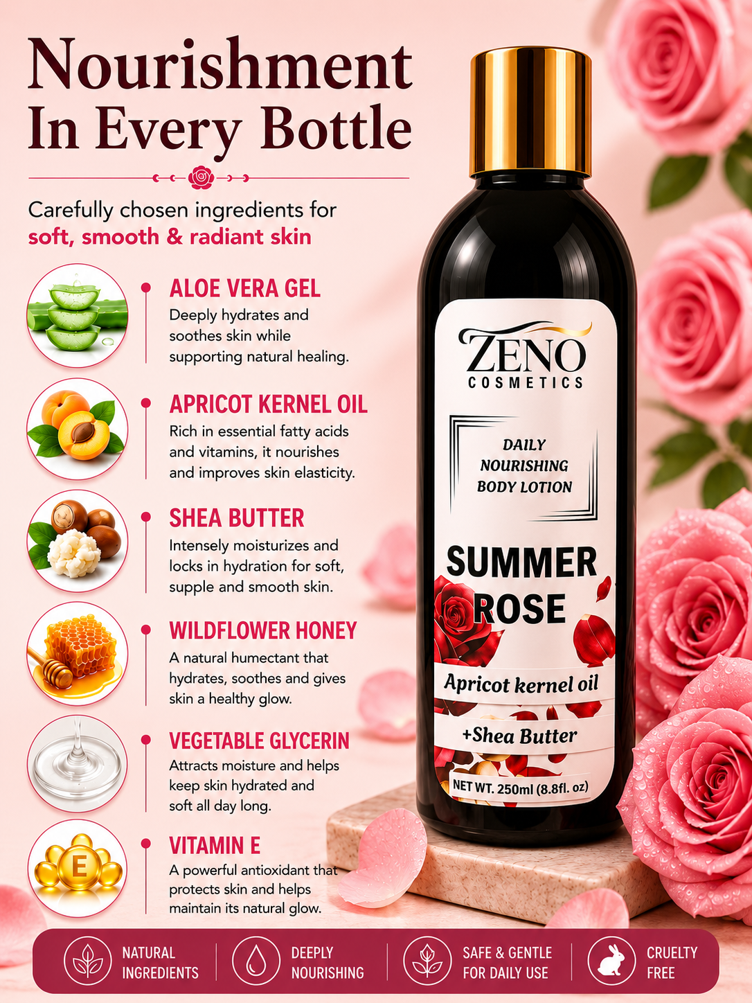 Summer Rose body lotion