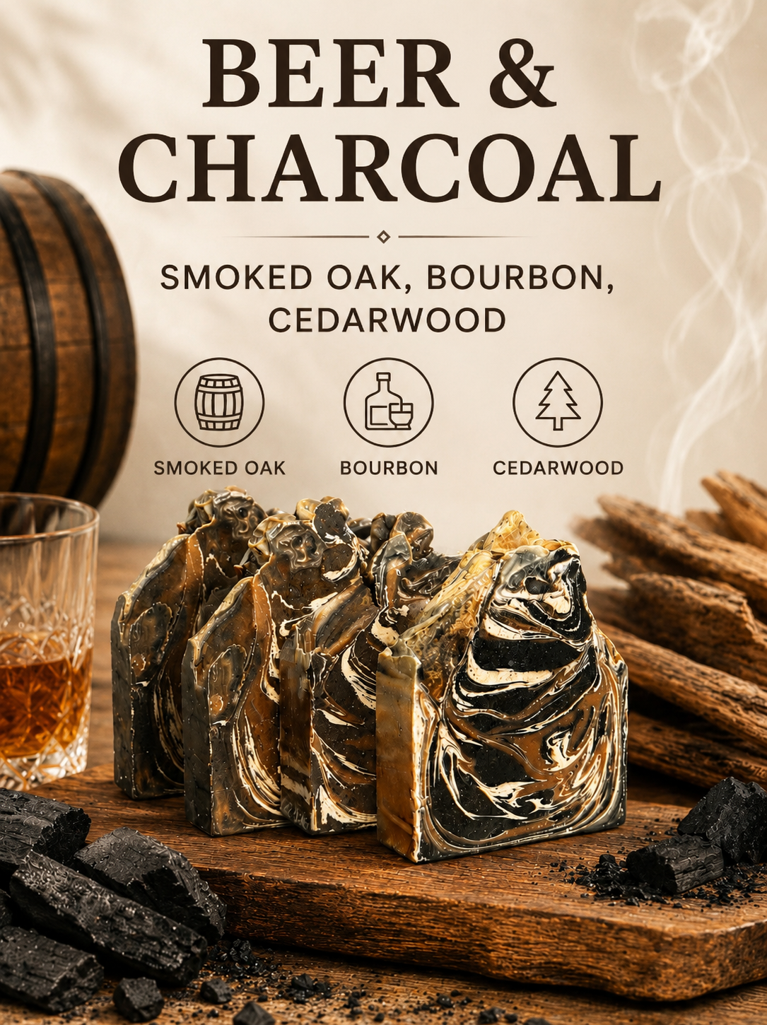 Dark Beer/Charcoal Soap